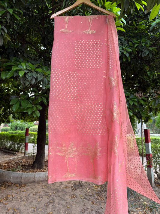 The Banana tree Organza Saree