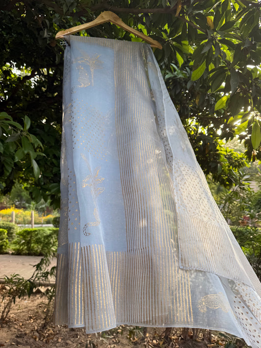Tiger & Tree Organza Saree