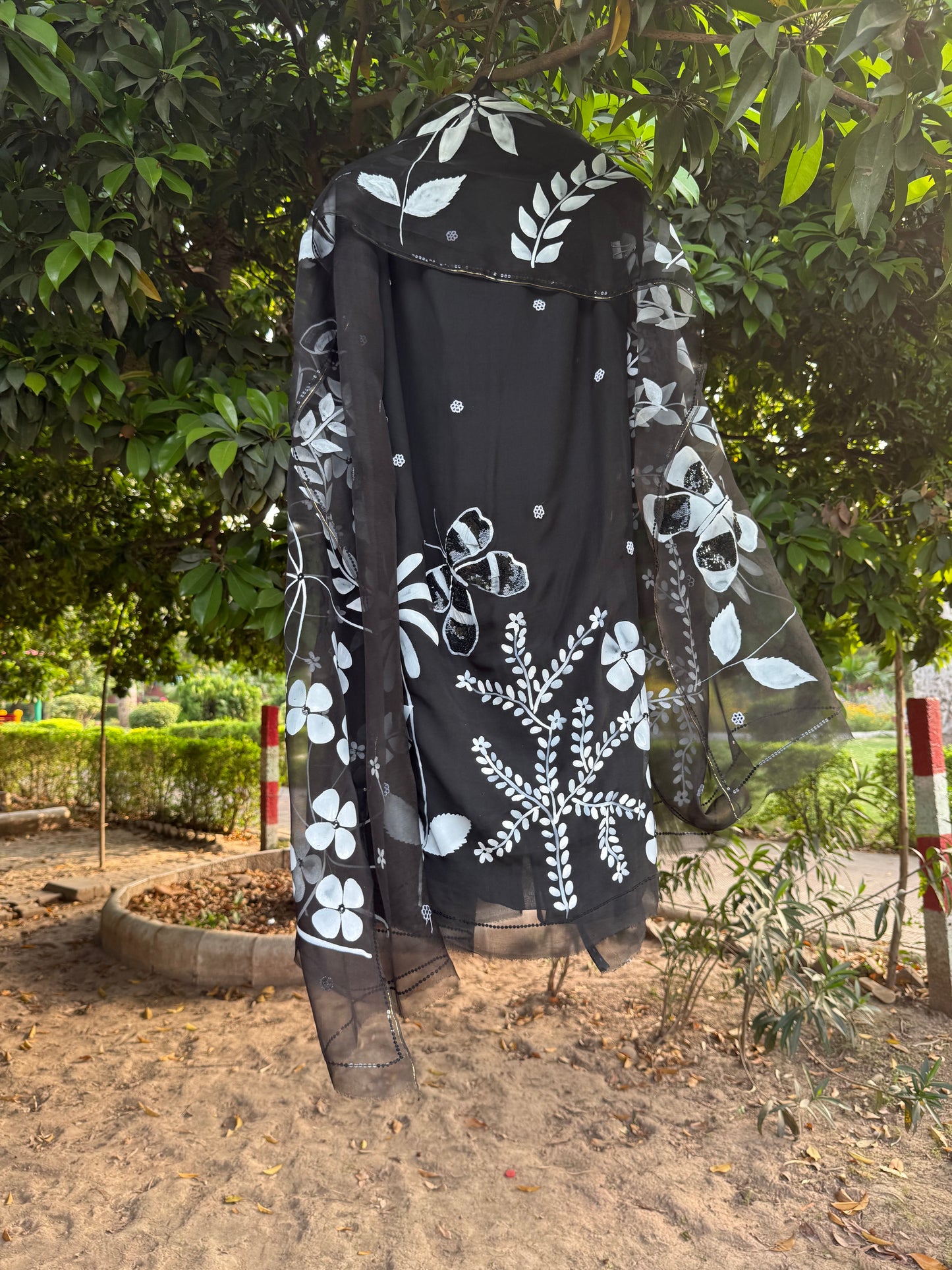 Multi floral chiffon Suit