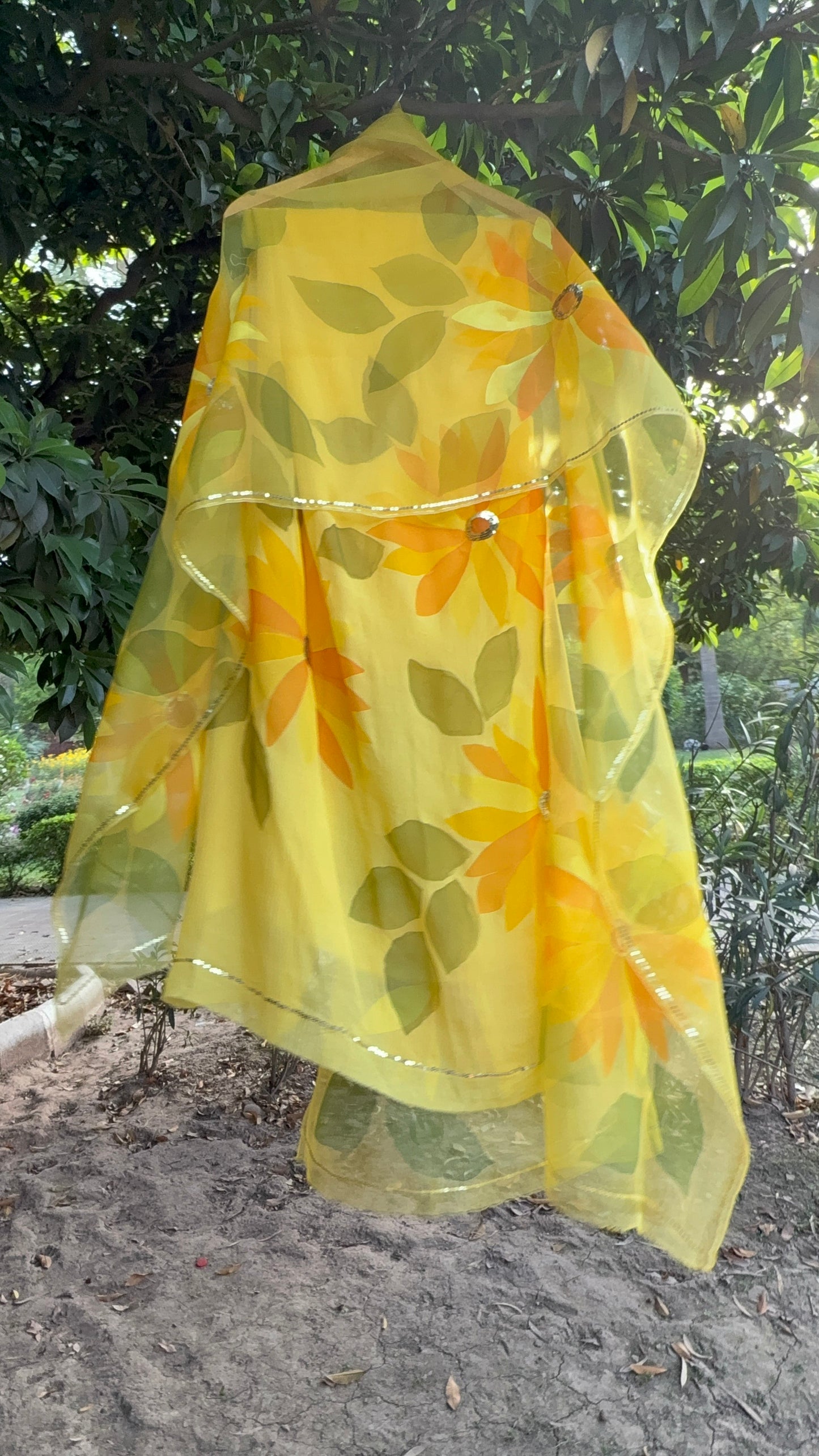 Sunflower chiffon Suit