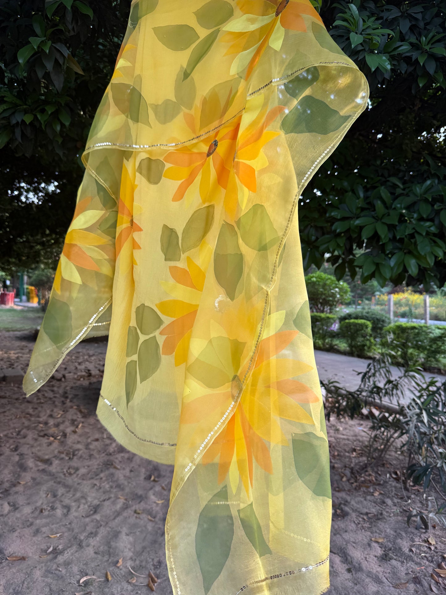 Sunflower chiffon Suit