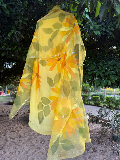 Sunflower chiffon Suit