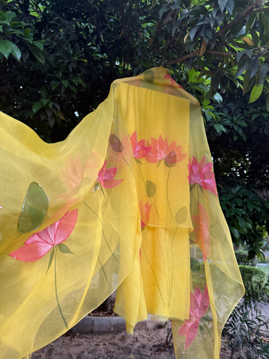 Lotus Chiffon Suit