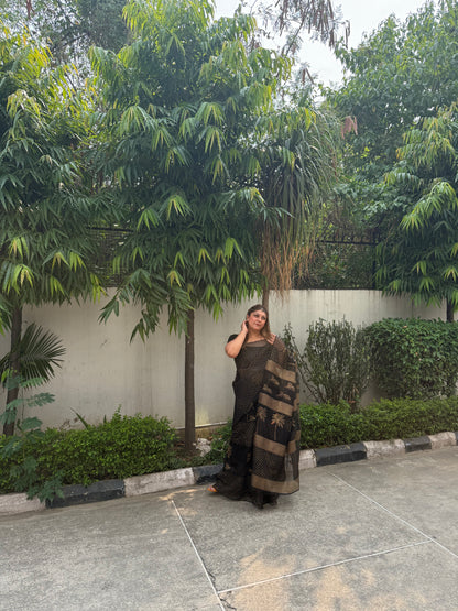 Tiger & Tree Organza Saree