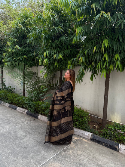 Tiger & Tree Organza Saree