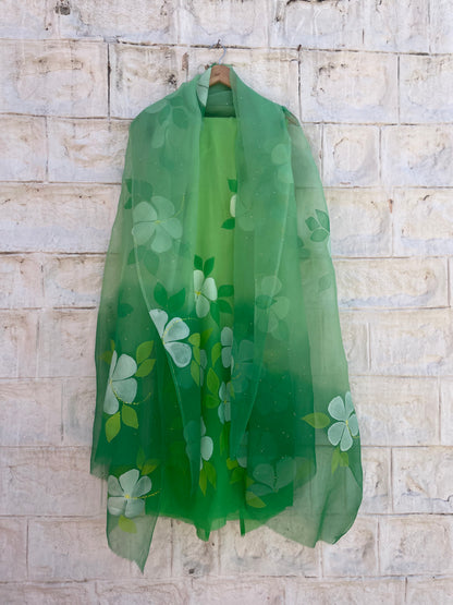 Hibiscus Chiffon Suit