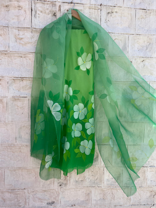 Hibiscus Chiffon Suit