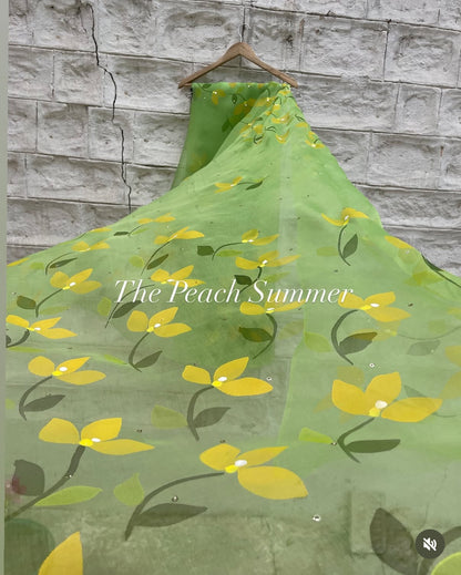 Bougainvillea Organza Saree