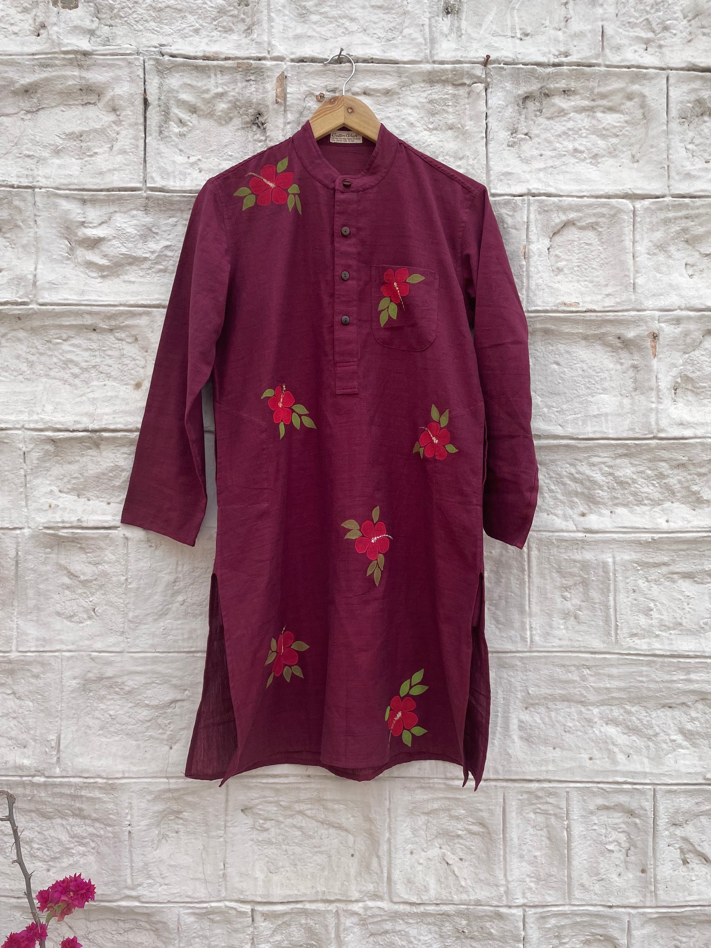 Hibicus Cotton Kurta