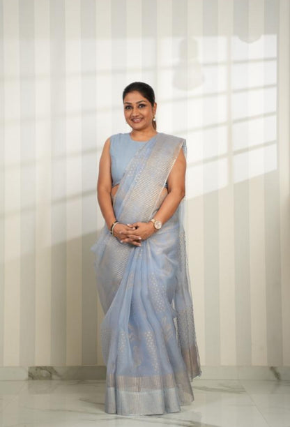 Tiger & Tree Organza Saree