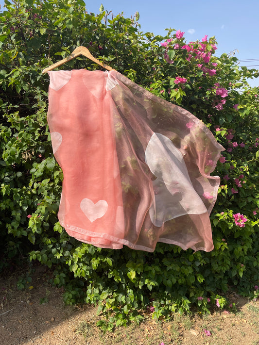 Heart Organza Saree