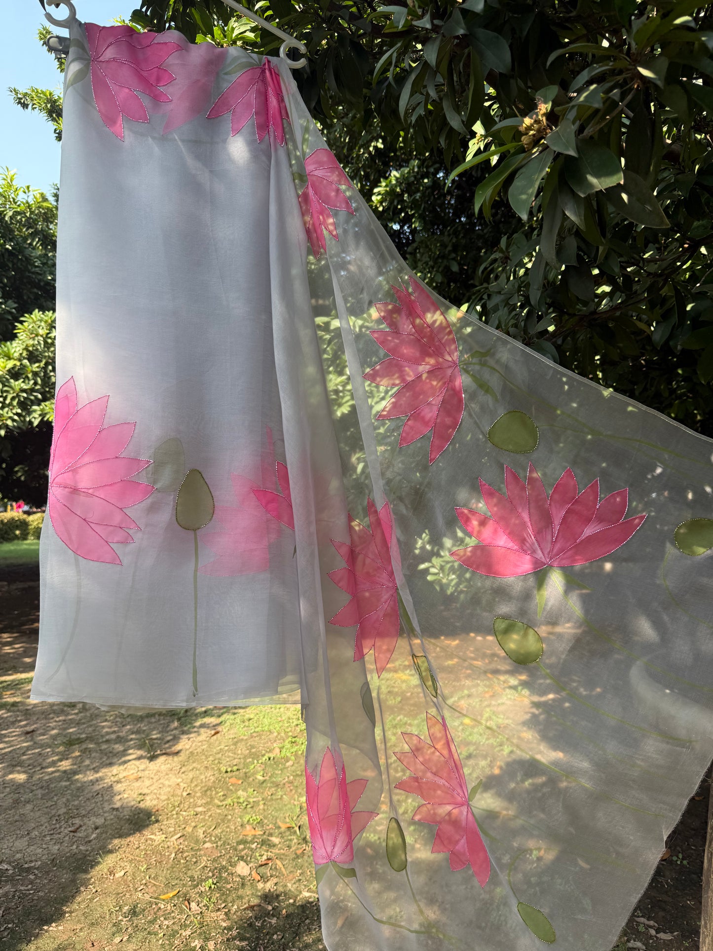 Lotus Organza Saree
