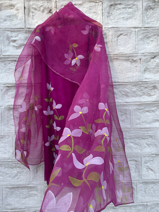 Bougainvillea Chiffon Suit