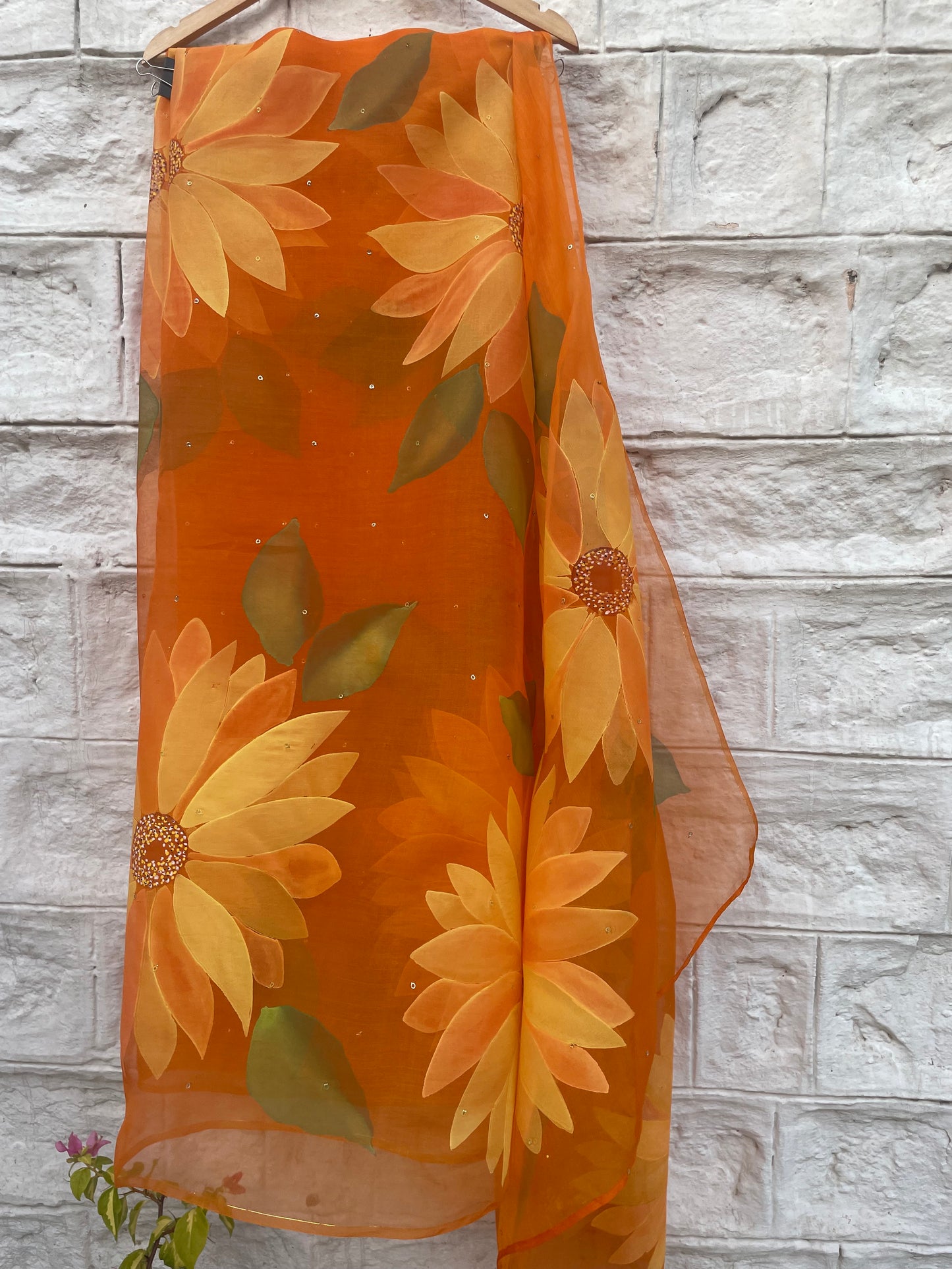 Sunflower Organza Saree