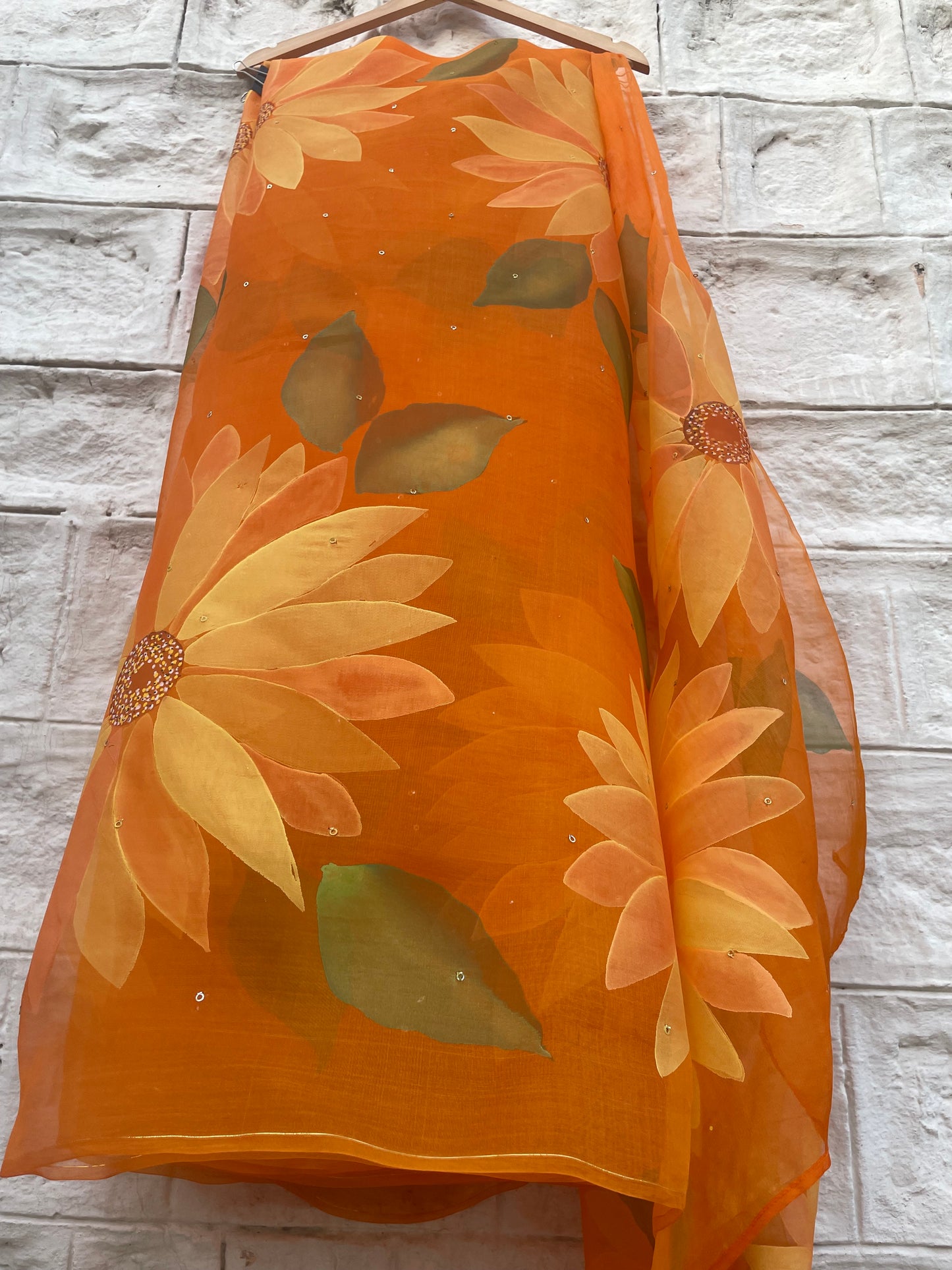 Sunflower Organza Saree