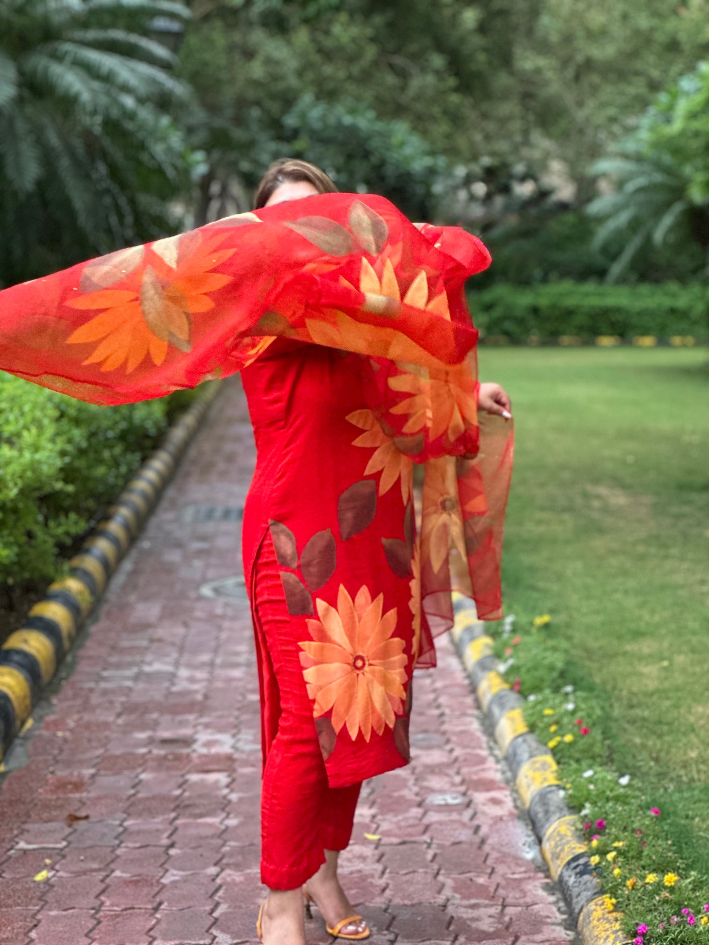 Sunflower Chiffon Suit