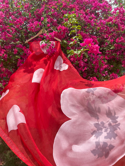 Heart Organza Saree