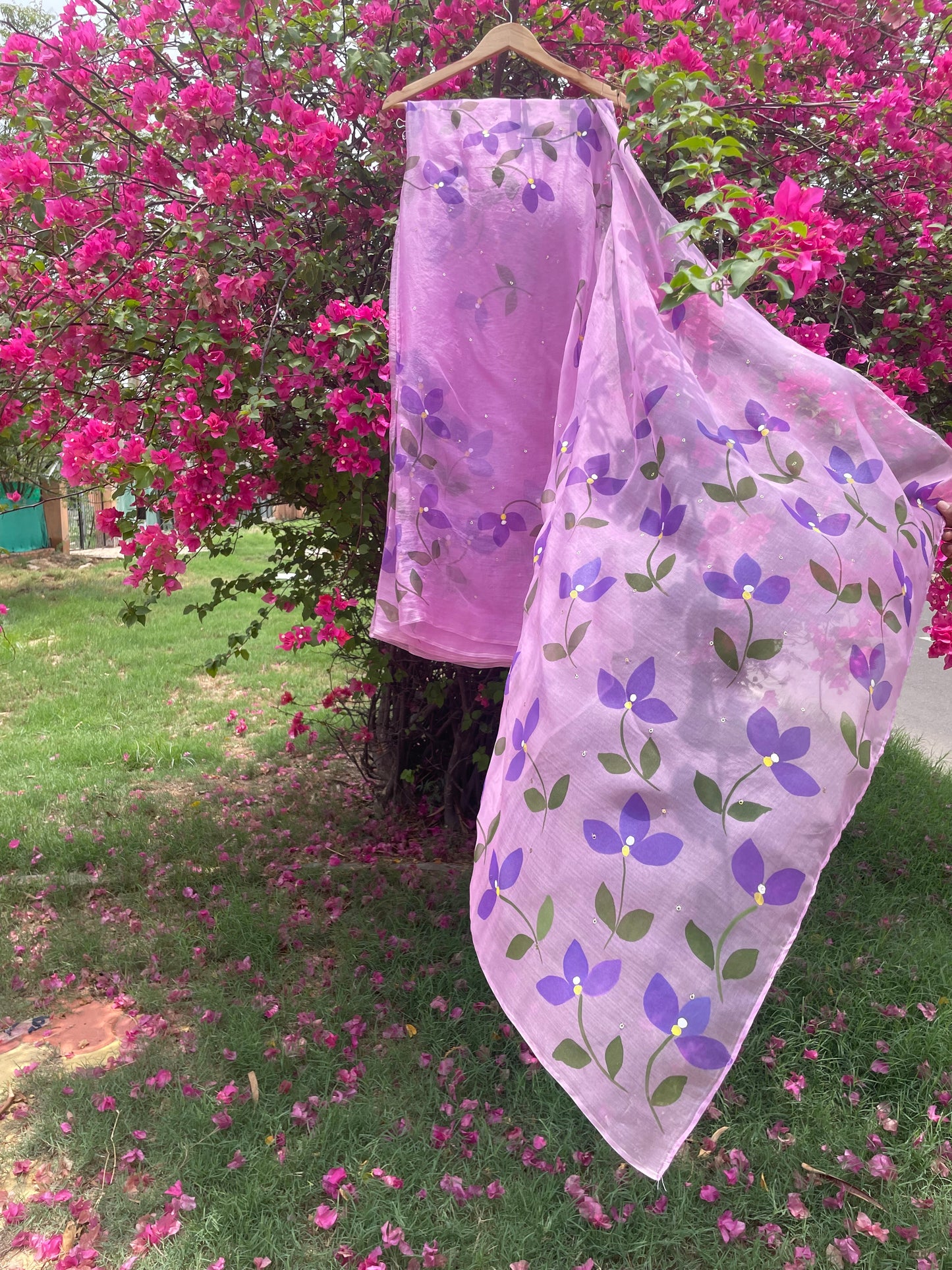 Bougainvillea Organza Saree
