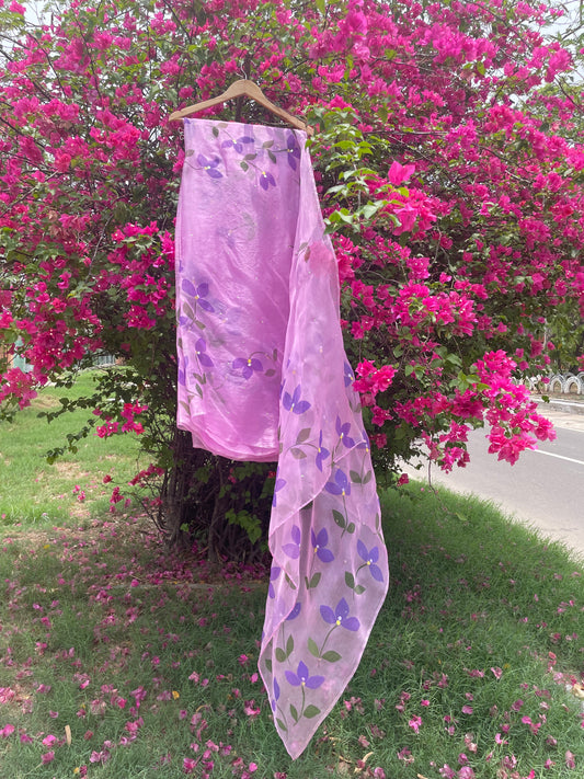 Bougainvillea Organza Saree