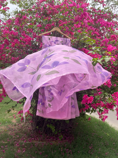 Bougainvillea Organza Saree