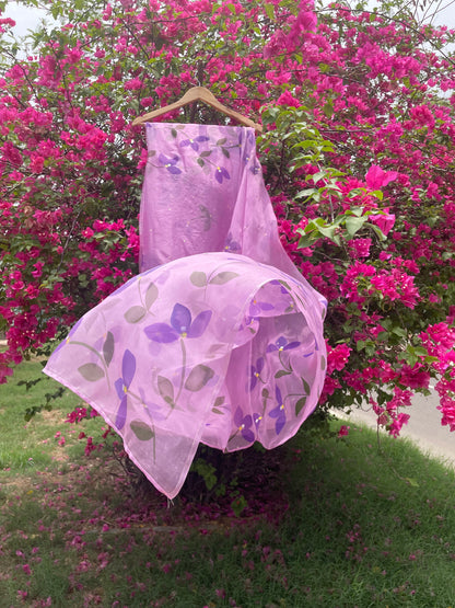 Bougainvillea Organza Saree