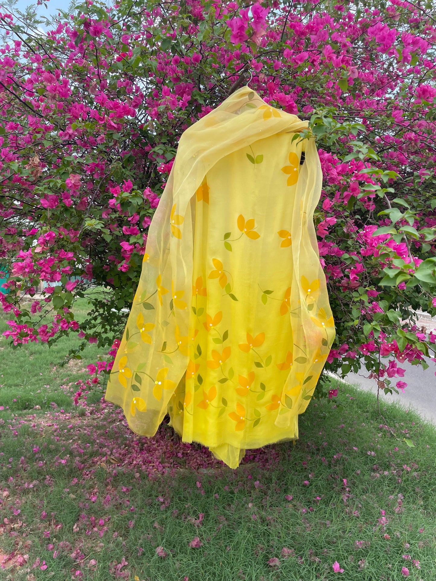 Bougainvillea Chiffon Suit
