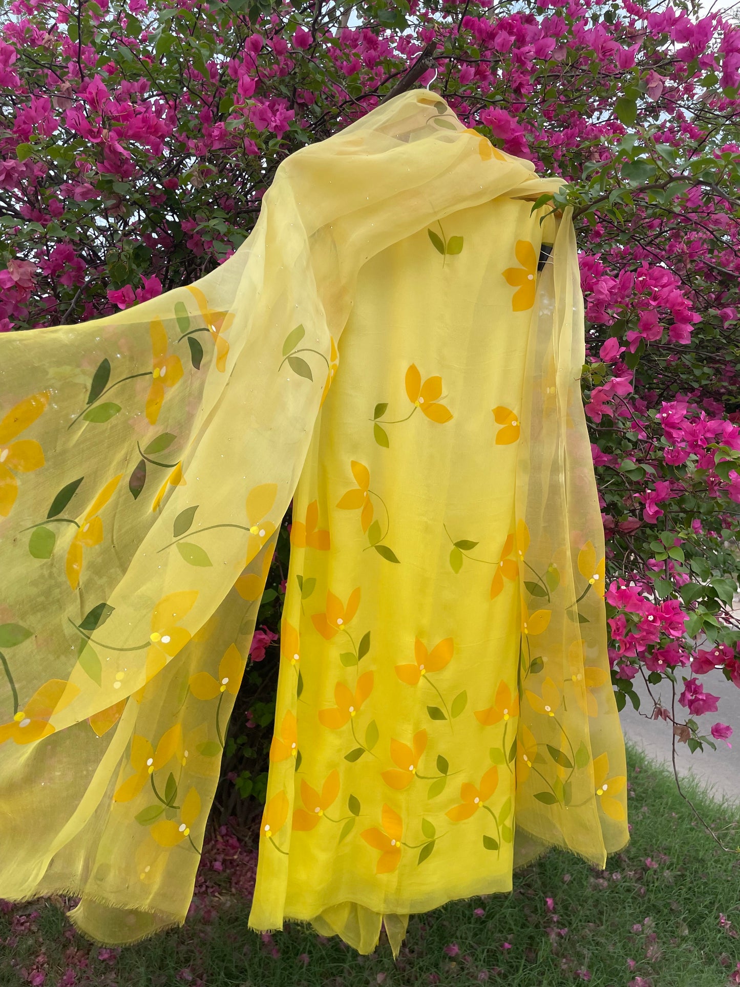Bougainvillea Chiffon Suit