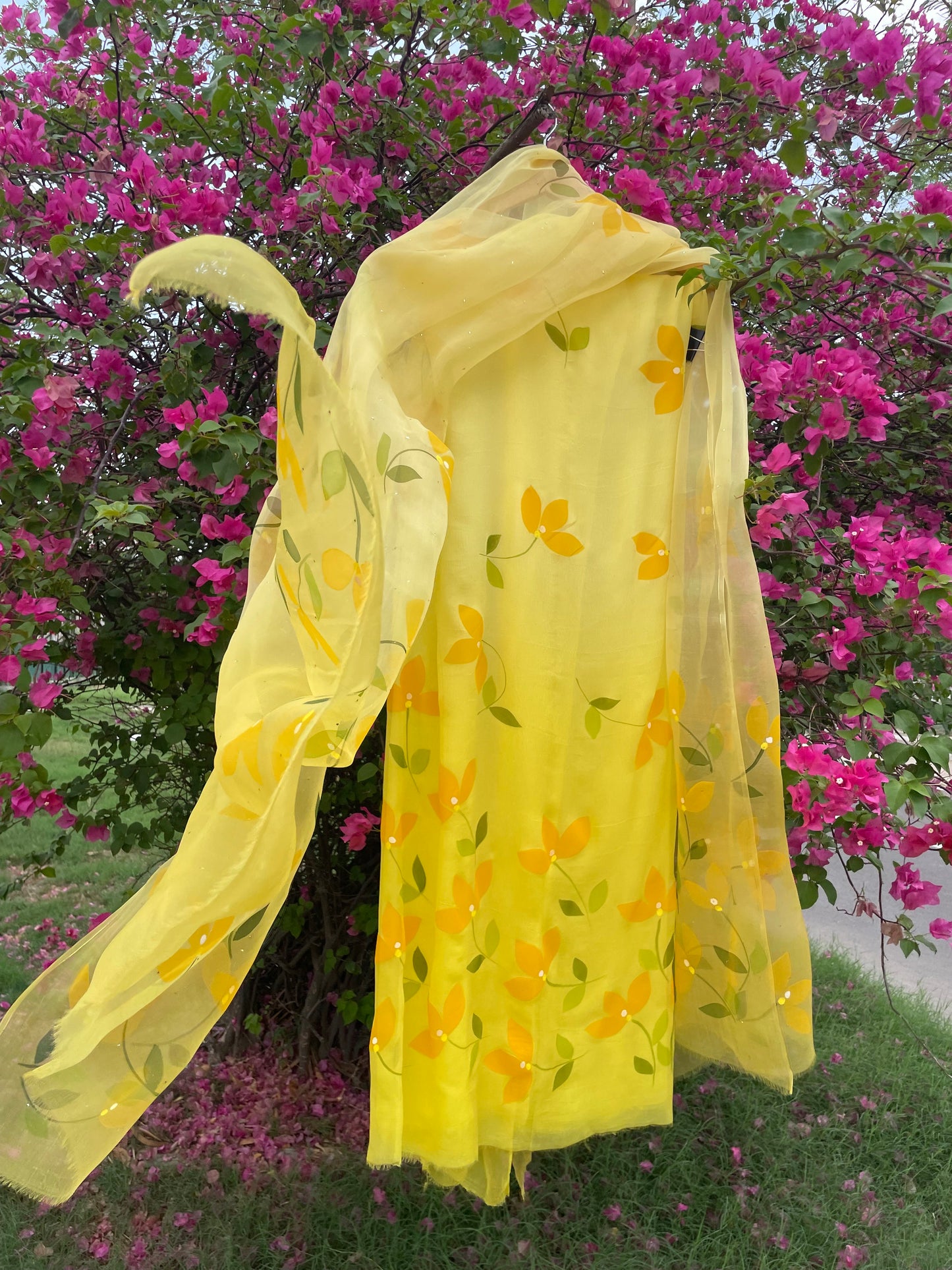 Bougainvillea Chiffon Suit