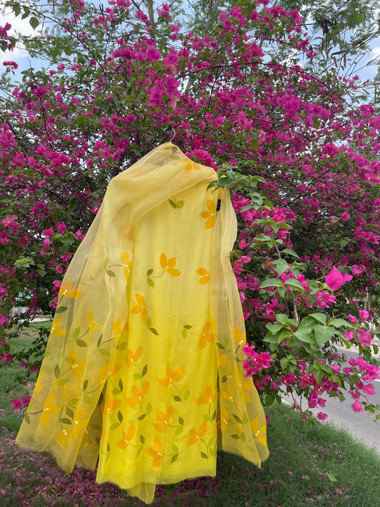 Bougainvillea Chiffon Suit