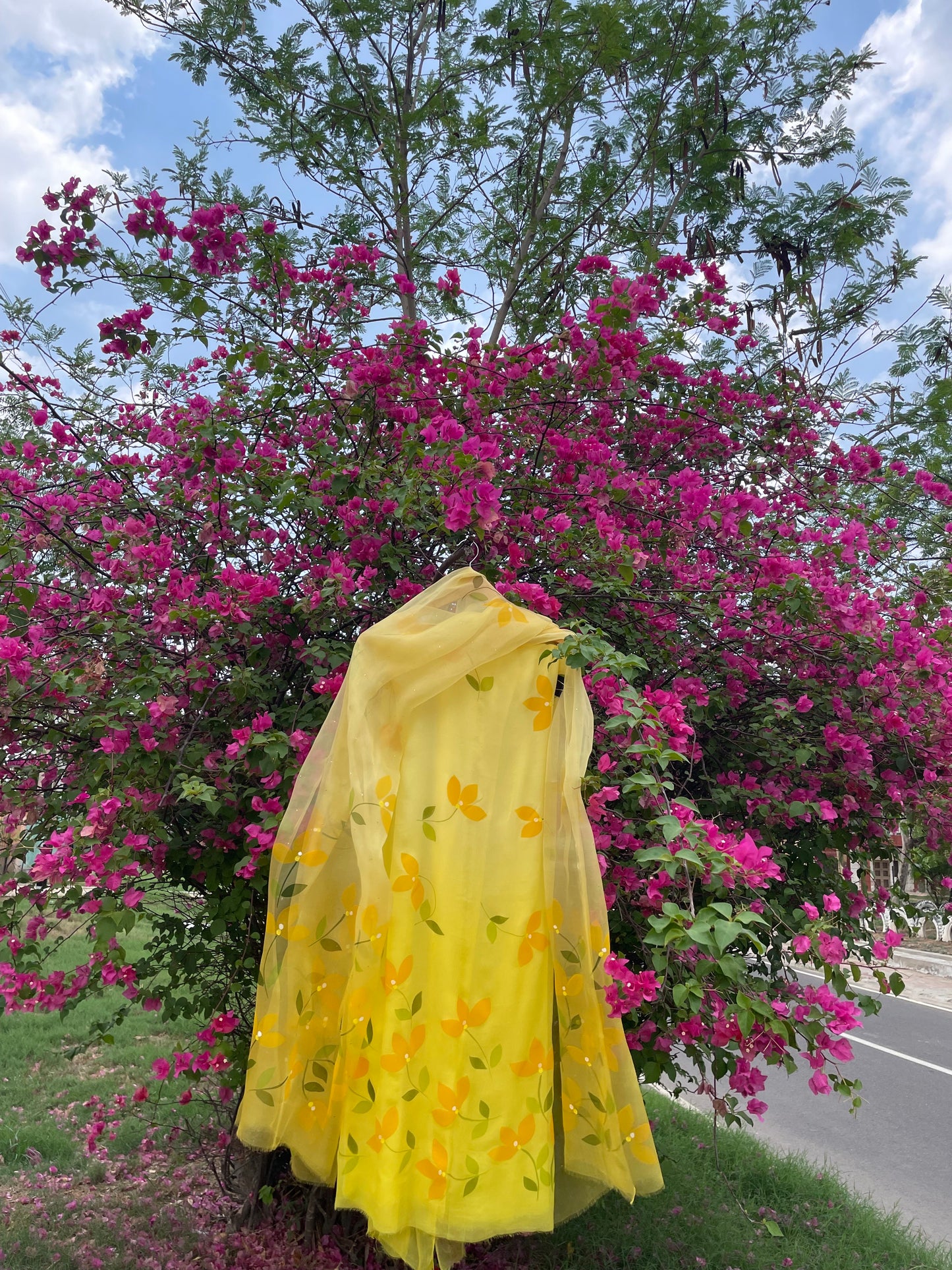 Bougainvillea Chiffon Suit