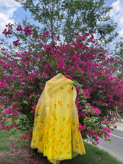 Bougainvillea Chiffon Suit