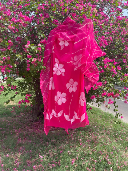 Hibiscus Chiffon Suit