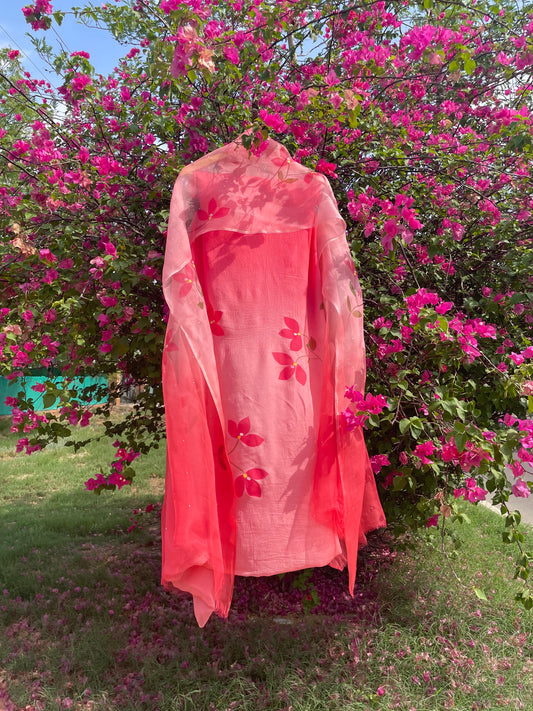 Bougainvillea Chiffon Suit