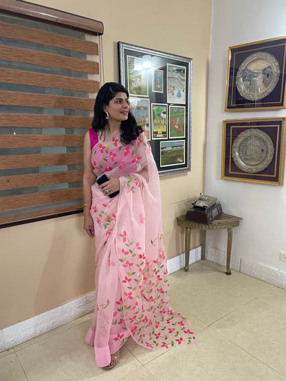 Bougainvillea Organza Saree