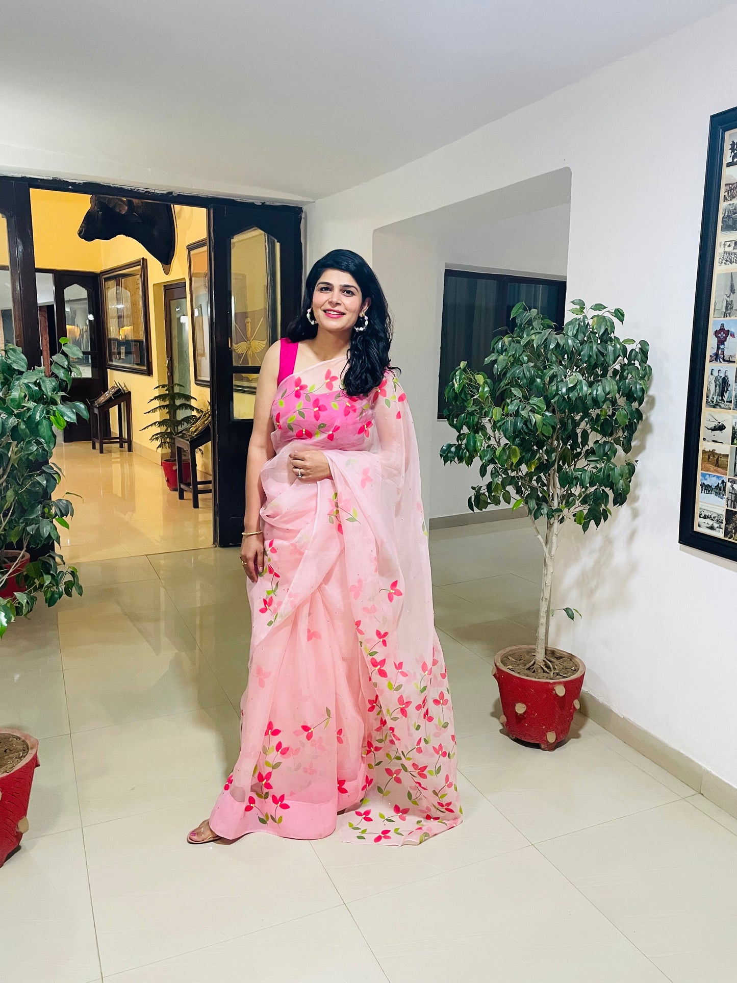 Bougainvillea Organza Saree