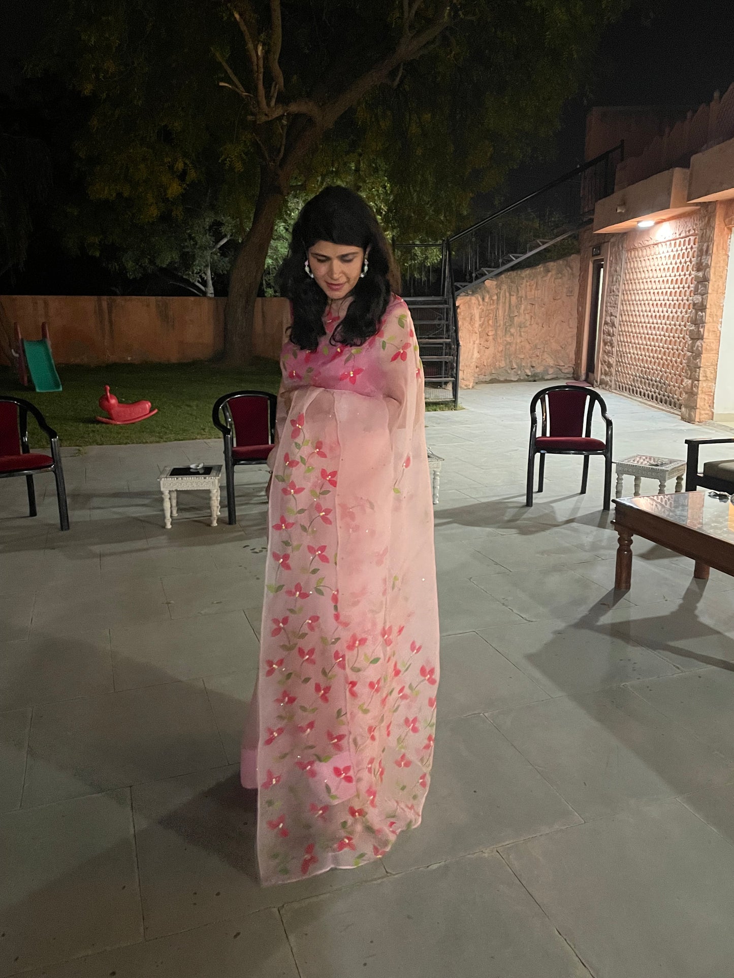 Bougainvillea Organza Saree