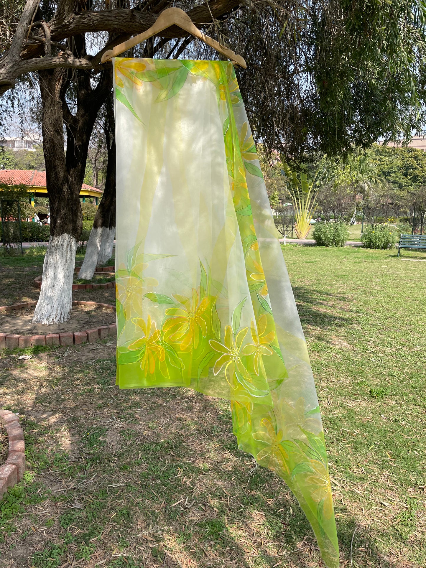Spring Wildflower Organza Saree