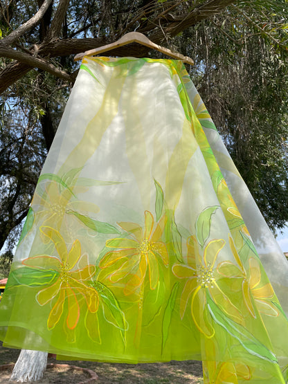 Spring Wildflower Organza Saree