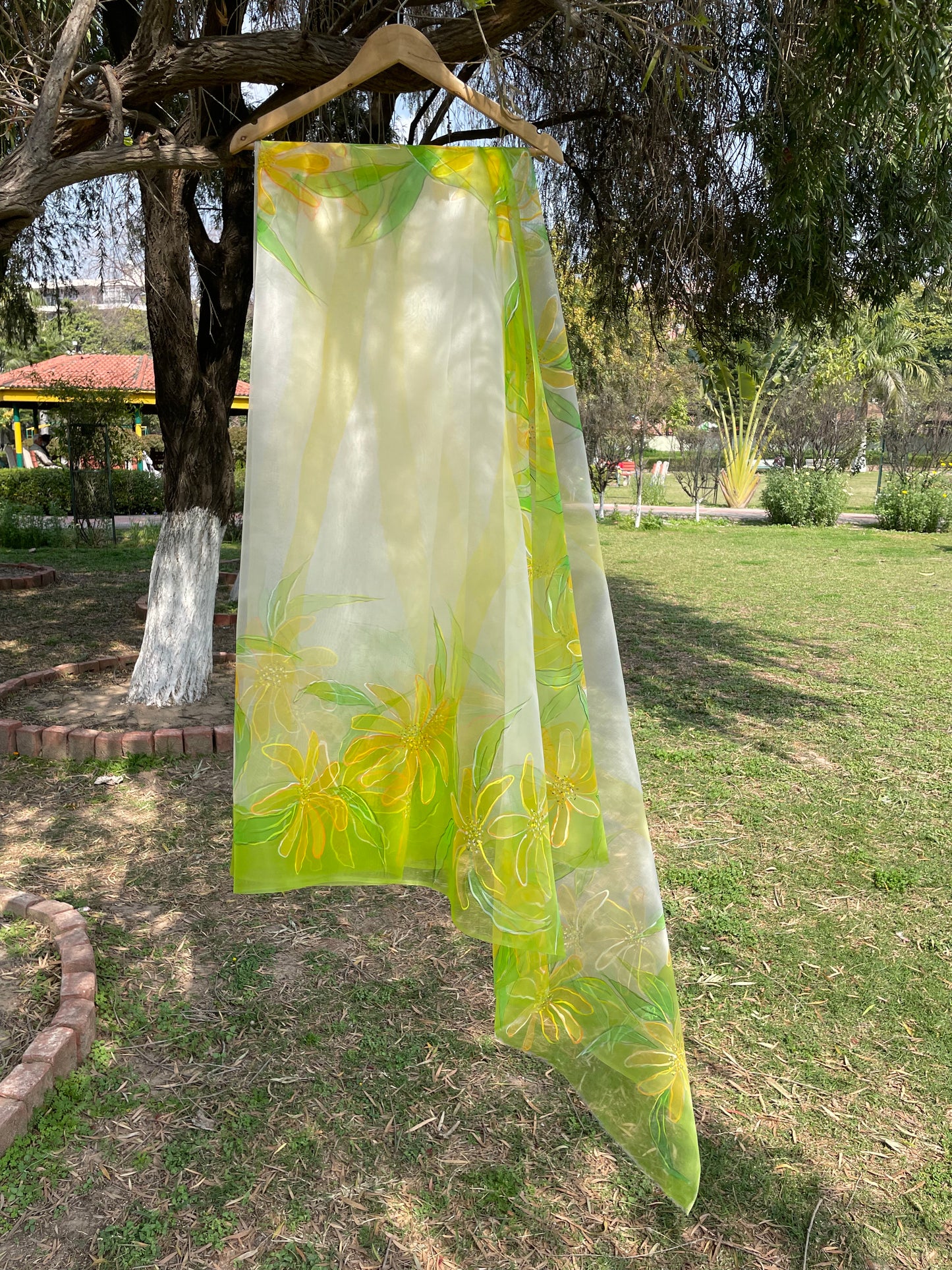 Spring Wildflower Organza Saree