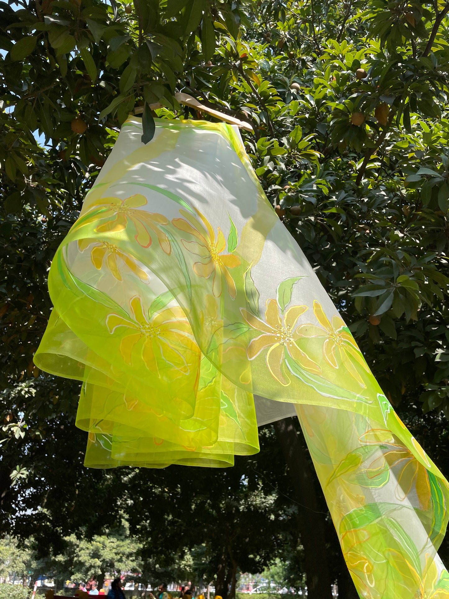 Spring Wildflower Organza Saree