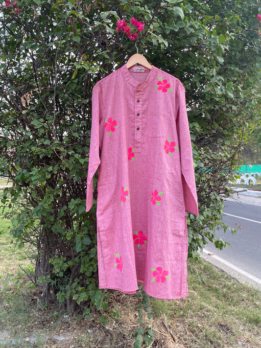 Hibiscus Cotton Kurta