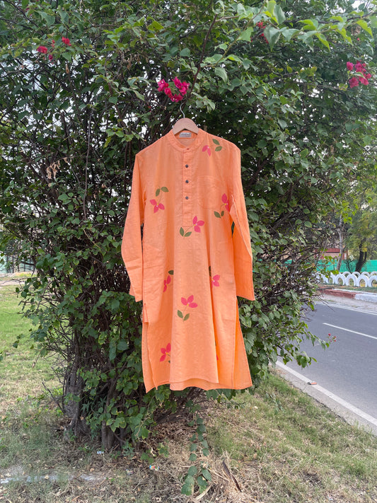 Bougainvillea Cotton Kurta