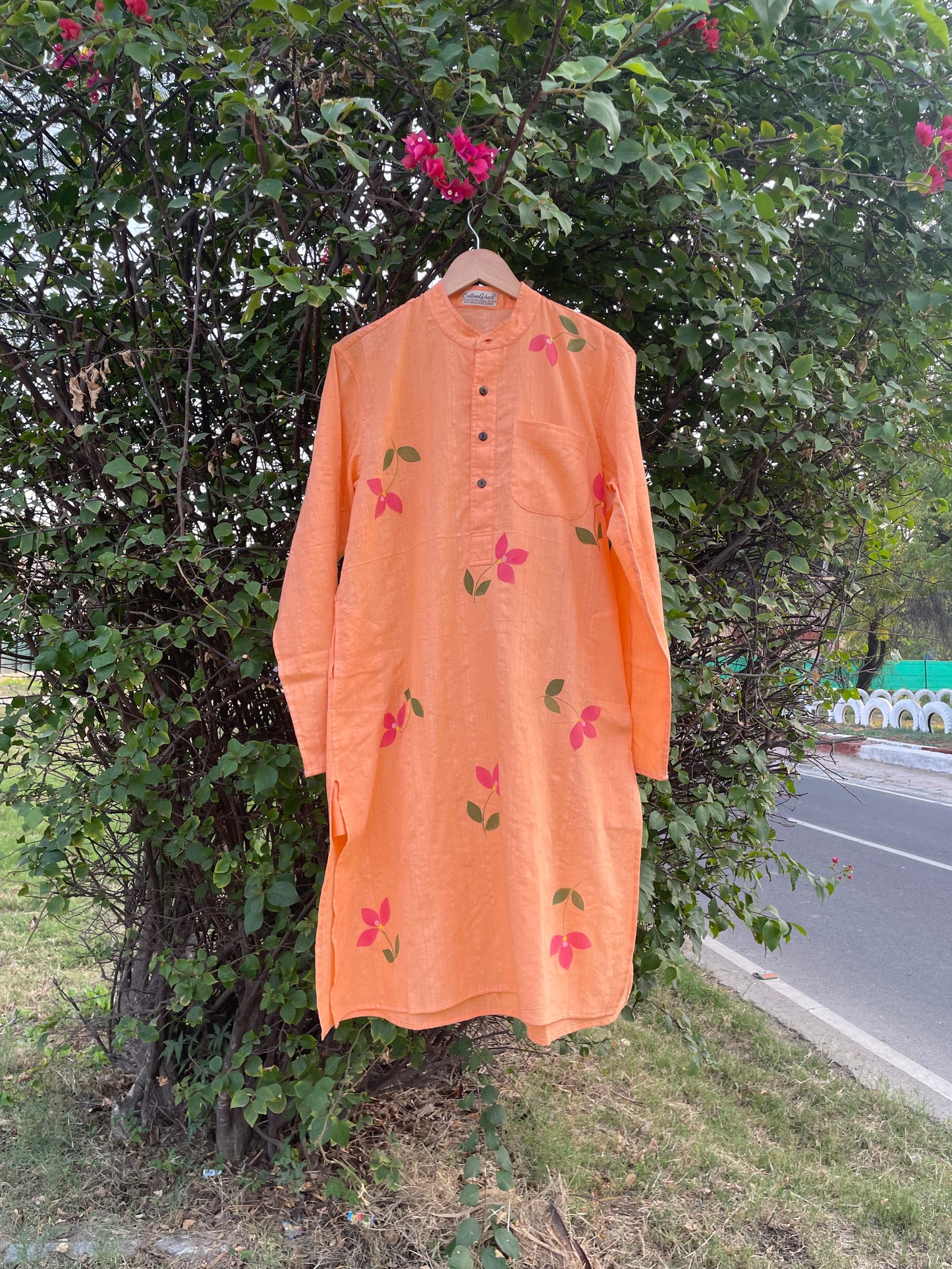 Bougainvillea Cotton Kurta