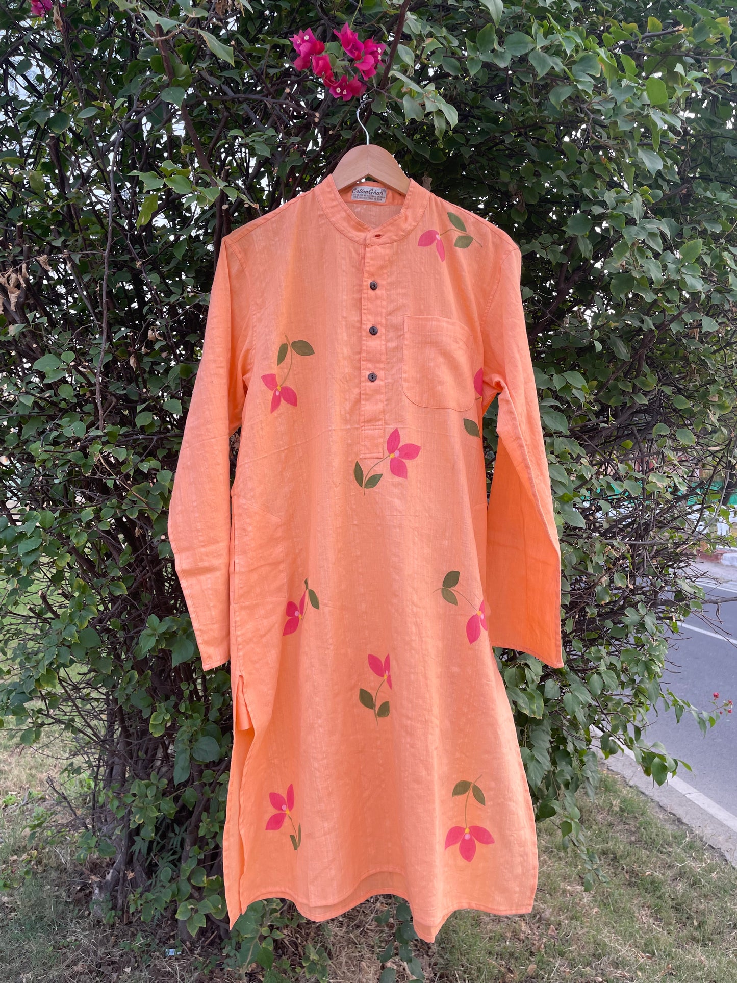 Bougainvillea Cotton Kurta