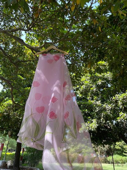 Tulips Organza Saree