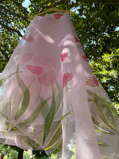 Tulips Organza Saree