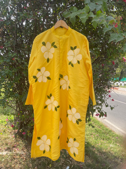 Hibiscus Cotton Kurta
