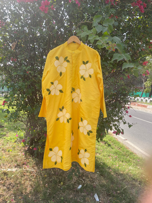 Hibiscus Cotton Kurta