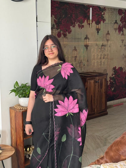 Lotus Organza Saree