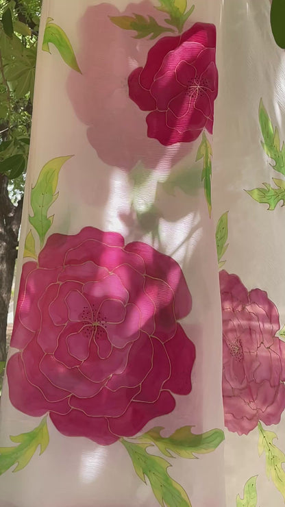 Camellia Chiffon Saree